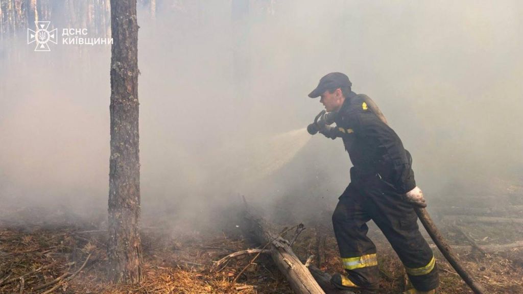 Масштабна пожежа в Зоні відчудження: вітер поширює вогонь(фото) Масштабна пожежа в Зоні відчудження: вітер поширює вогонь(фото)