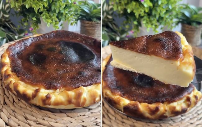 Баскський "спалений" чизкейк: рецепт десерту, який підкорив світ Баскський "спалений" чизкейк: рецепт десерту, який підкорив світ