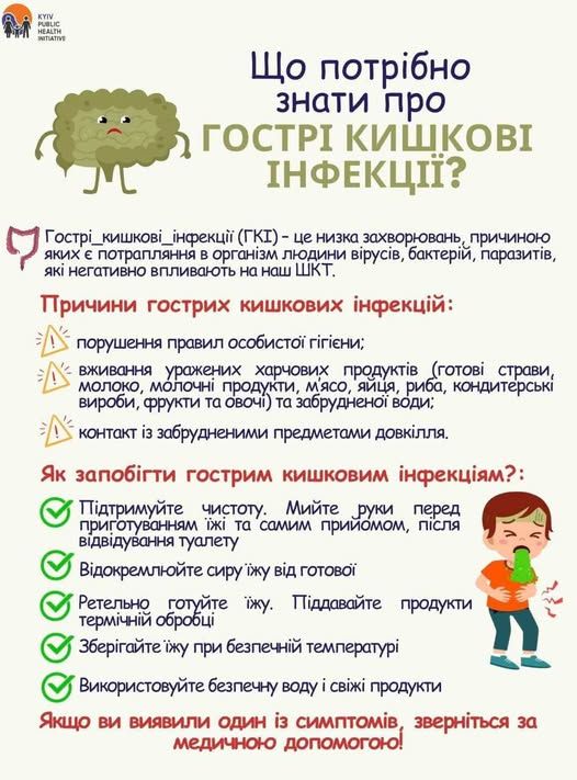 Прості поради для уникнення гострих кишкових інфекцій Прості поради для уникнення гострих кишкових інфекцій