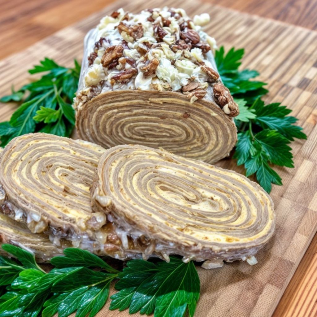 Печінковий рулет із яблуками від Ольги Рябенко: ніжний та простий у приготуванні Печінковий рулет із яблуками від Ольги Рябенко: ніжний та простий у приготуванні