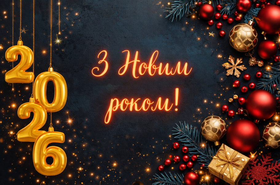 Вітаємо з Новим 2026 роком!!! Вітаємо з Новим 2026 роком!!!