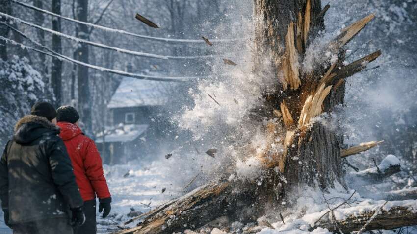 У США від морозу почали "вибухати" дерева: що відомо про незвичне явище (відео) У США від морозу почали "вибухати" дерева: що відомо про незвичне явище (відео)