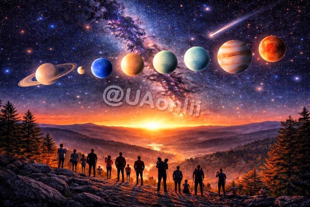 Завтра ви зможете побачити рідкісний парад планет, наступний такий буде аж через 14 років, — астрономи Завтра ви зможете побачити рідкісний парад планет, наступний такий буде аж через 14 років, — астрономи