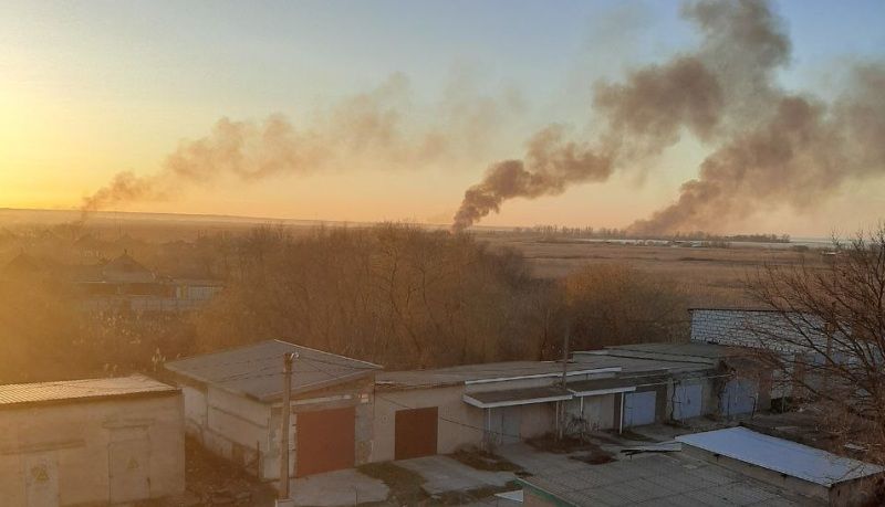 На Одещині біля Дністровського лиману сталася масштабна пожежа На Одещині біля Дністровського лиману сталася масштабна пожежа