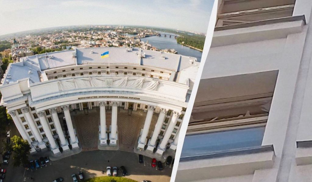 Уперше з часів Другої світової війни: росіяни пошкодили будівлю МЗС(фото) Уперше з часів Другої світової війни: росіяни пошкодили будівлю МЗС(фото)
