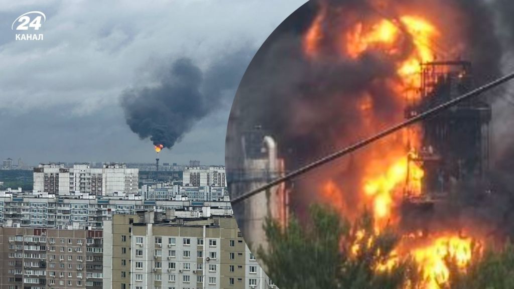 У Москві палає найбільший нафтопереробний завод: столицю Росії атакували десятки дронів У Москві палає найбільший нафтопереробний завод: столицю Росії атакували десятки дронів