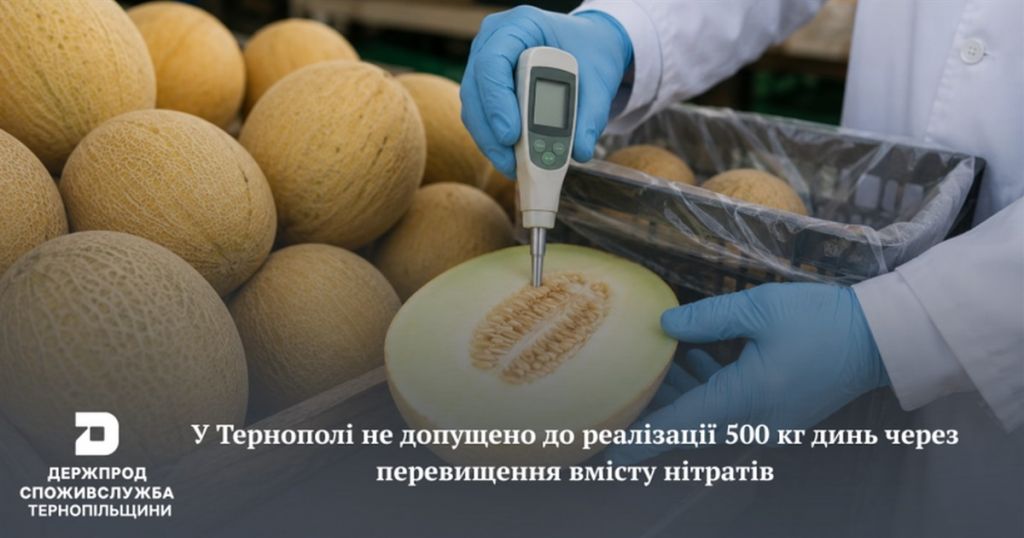 Дині з Ізмаїла не допустили до продажу у Тернополі Дині з Ізмаїла не допустили до продажу у Тернополі