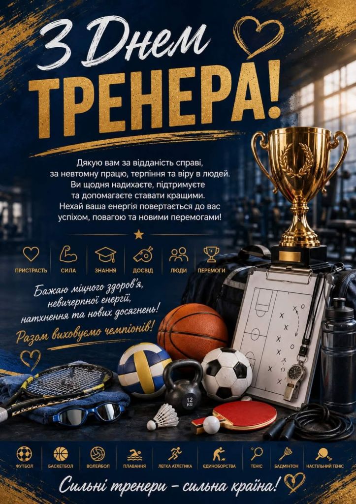 Шановні тренери Шановні тренери