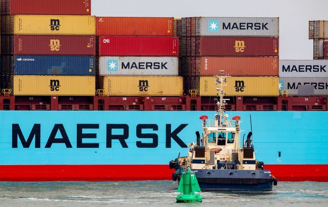 Гігант морських перевезень Maersk припиняє роботу в українському порту через удари РФ Гігант морських перевезень Maersk припиняє роботу в українському порту через удари РФ