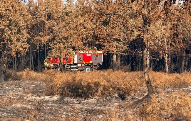 Українські рятувальники прибули до Франції гасити масштабну лісову пожежу Українські рятувальники прибули до Франції гасити масштабну лісову пожежу