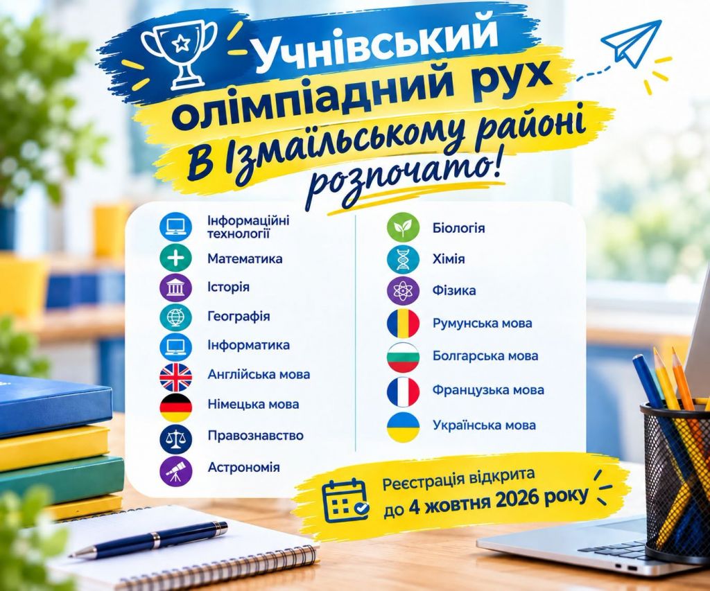 Учнівський олімпіадний рух розпочато! Учнівський олімпіадний рух розпочато!