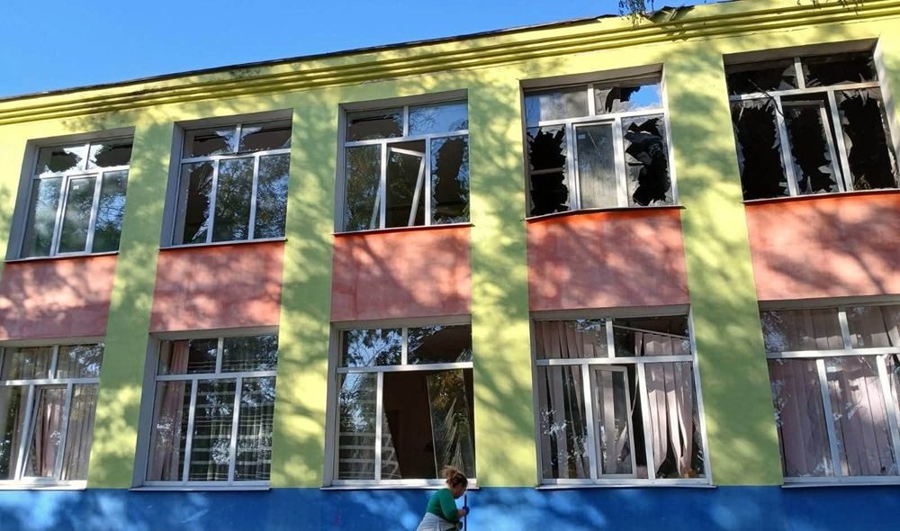 Реактивний «шахед» влучив у гімназію на Одещині Реактивний «шахед» влучив у гімназію на Одещині